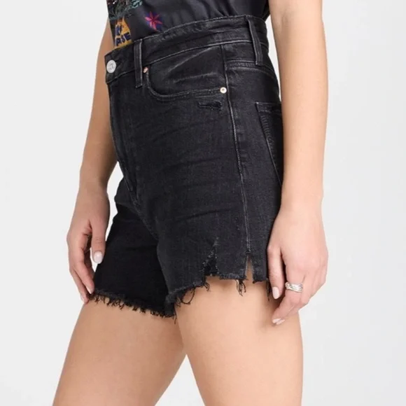 Paige Women’s Dani Cut Off Shorts Black Size 24 - Picture 5 of 12
